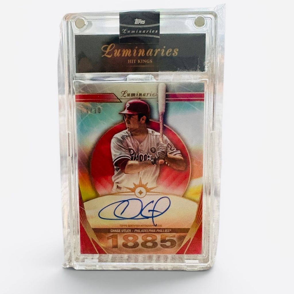 Chase Utley Topps Luminaries Autographed Baseball Card