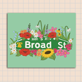 Broad Street Blooms Art Print