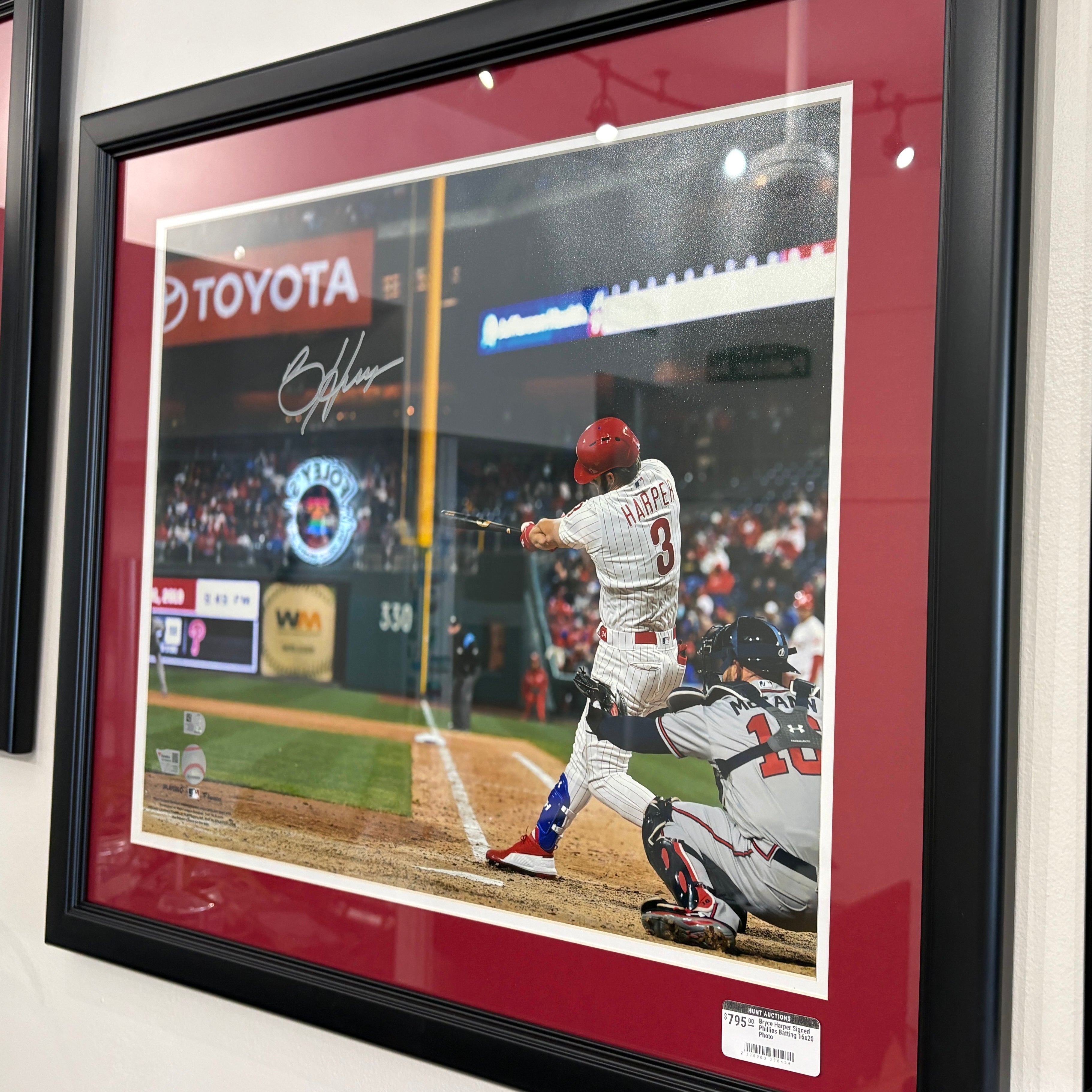 Bryce Harper Signed Phillies Batting 16x20 Photo