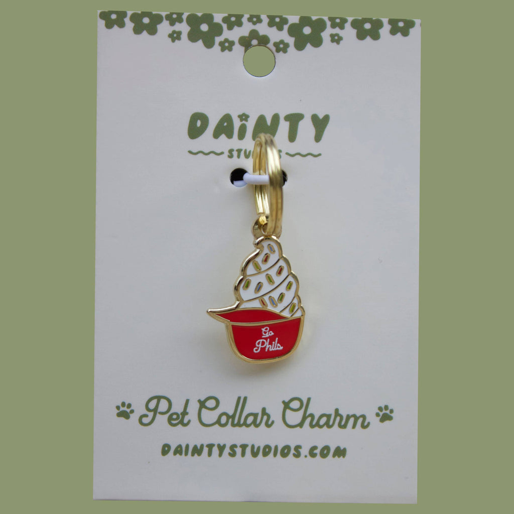Ice Cream Helmet Pet Collar Charm