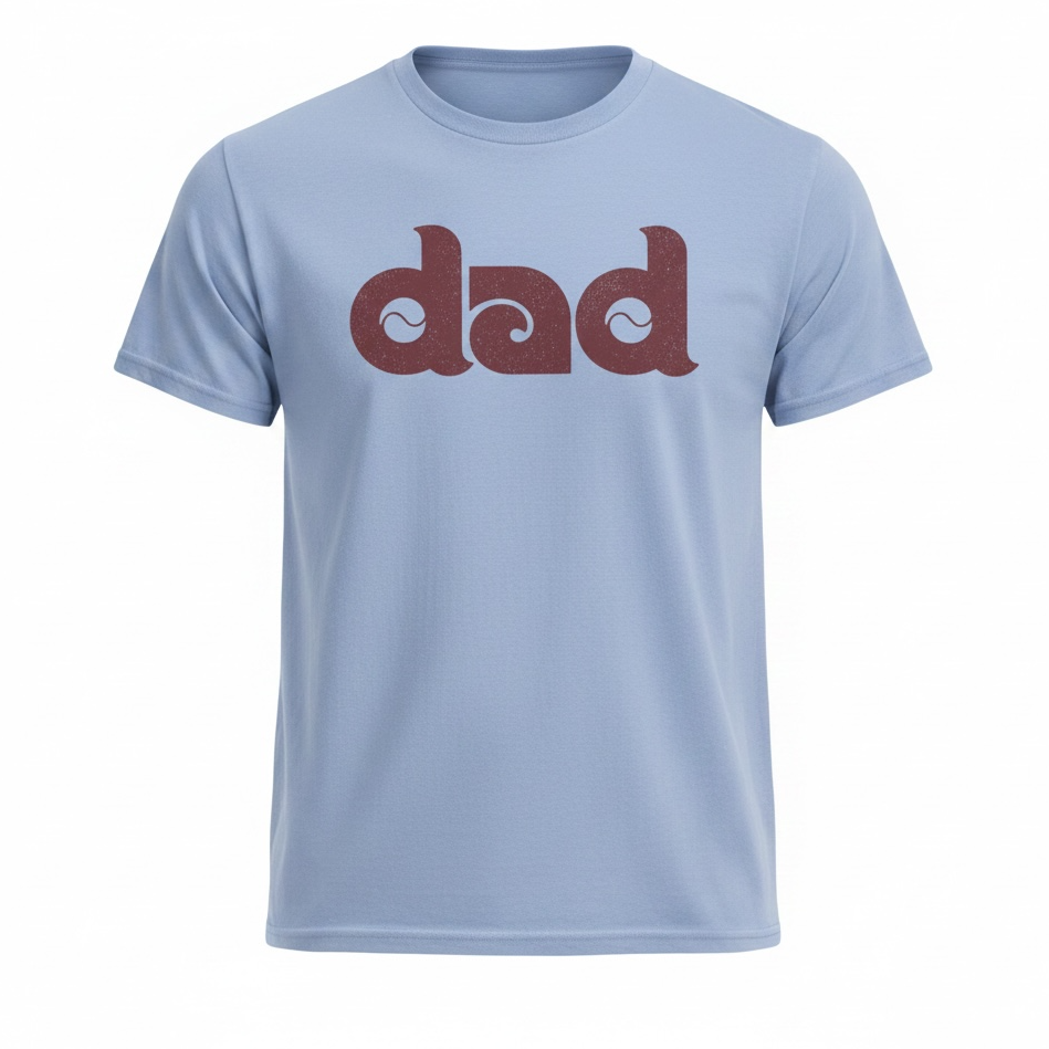 Philly Baseball Dad Tee - Powder Blue