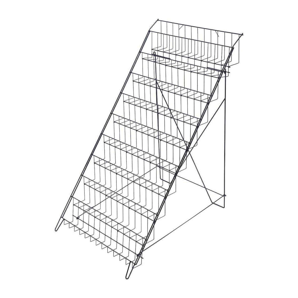 Black Floor-Standing Wire Rack - 46''H x 26 1/2''W x 31''D
