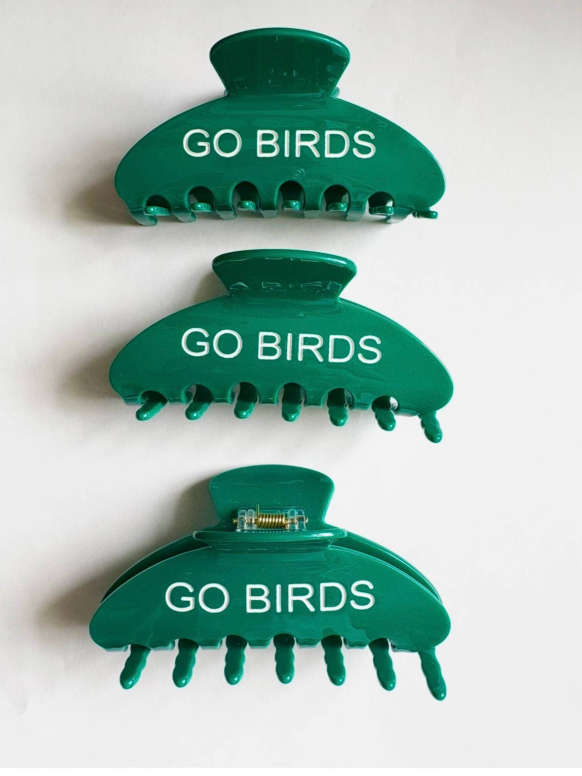 Birds Green Hair Claw Clip ~  Philadelphia 