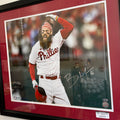 Brandon Marsh Signed Phillies 16x20 Photo (screaming)