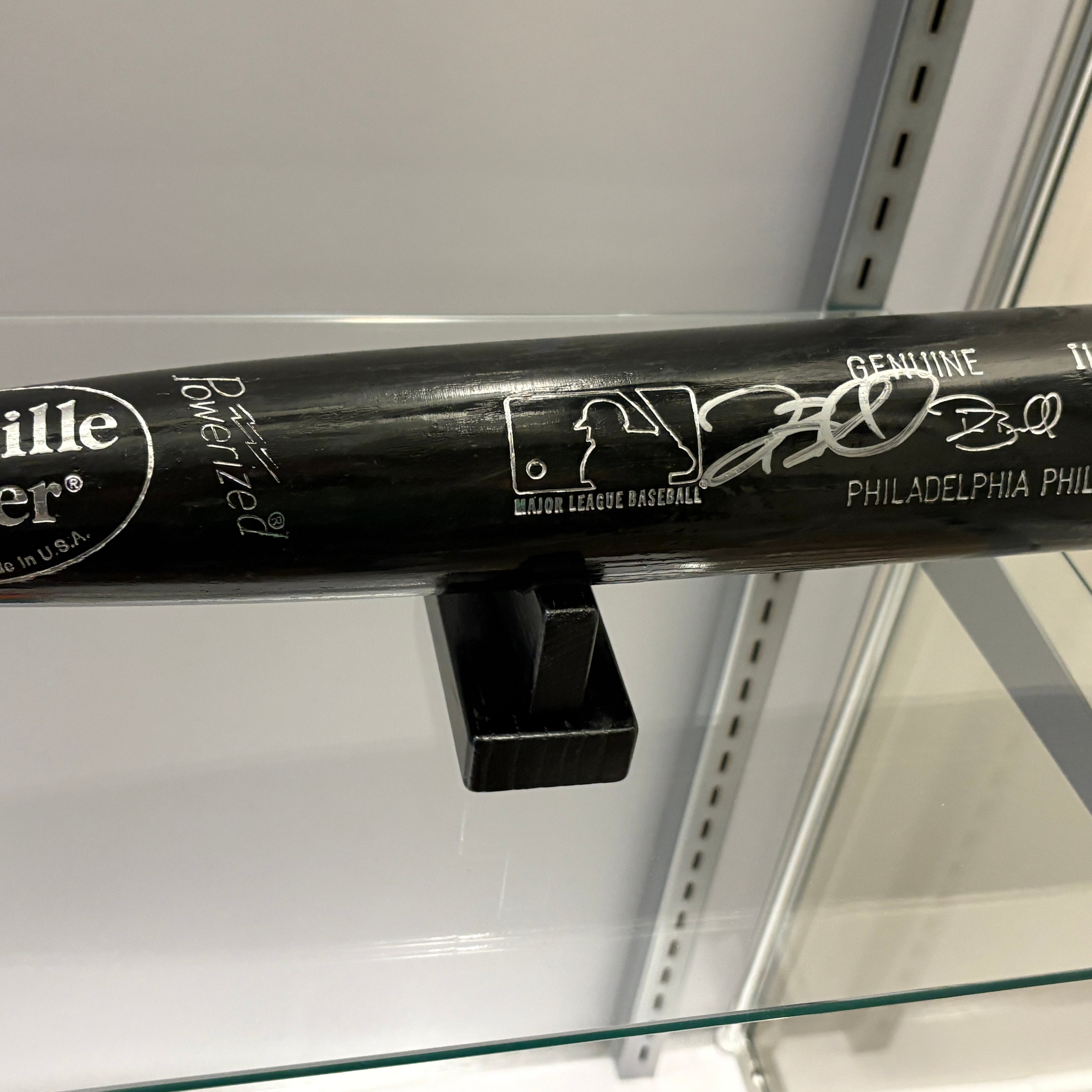 Pat Burrell Signed Game Used Bat