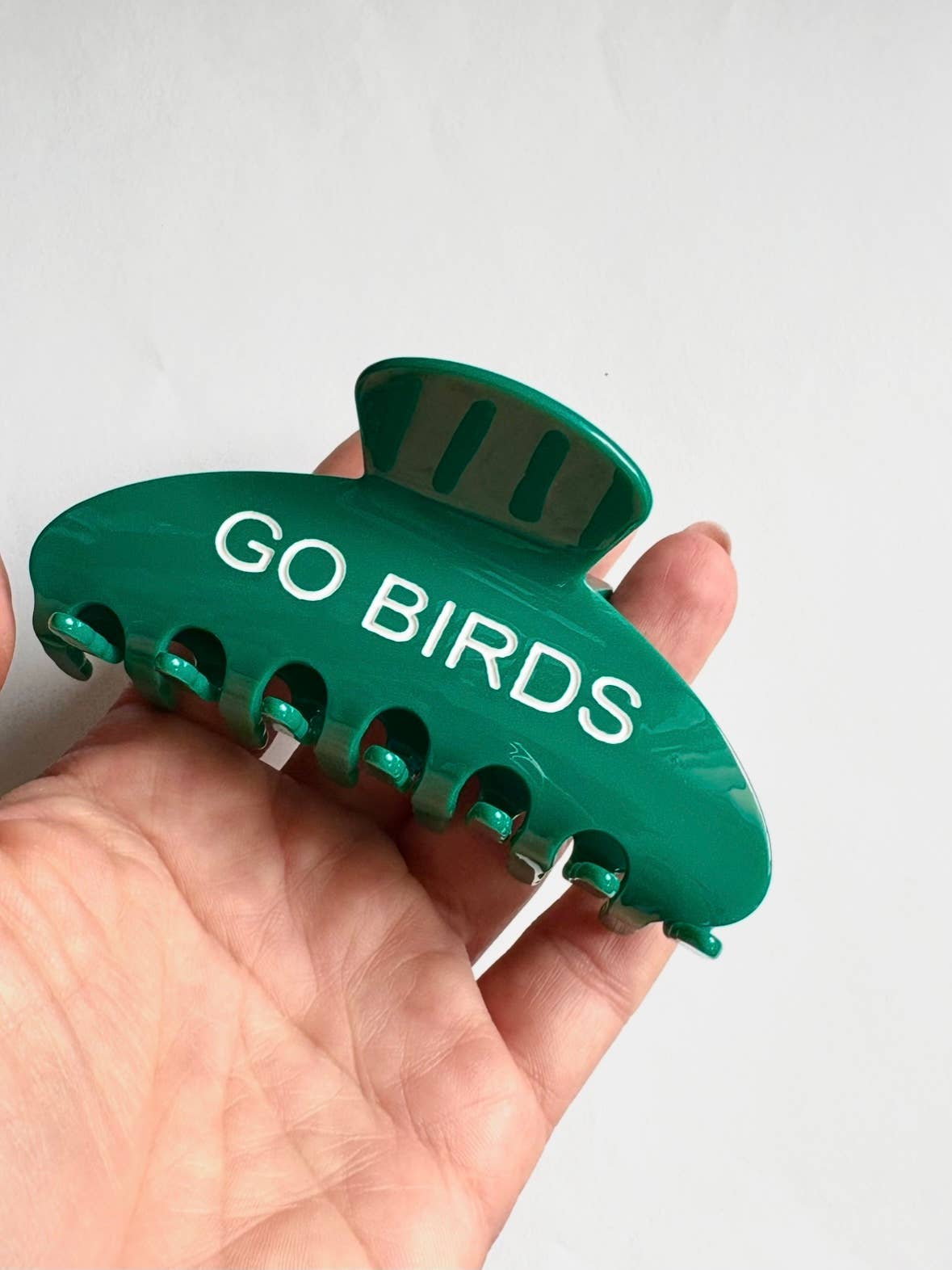 Birds Green Hair Claw Clip ~  Philadelphia 