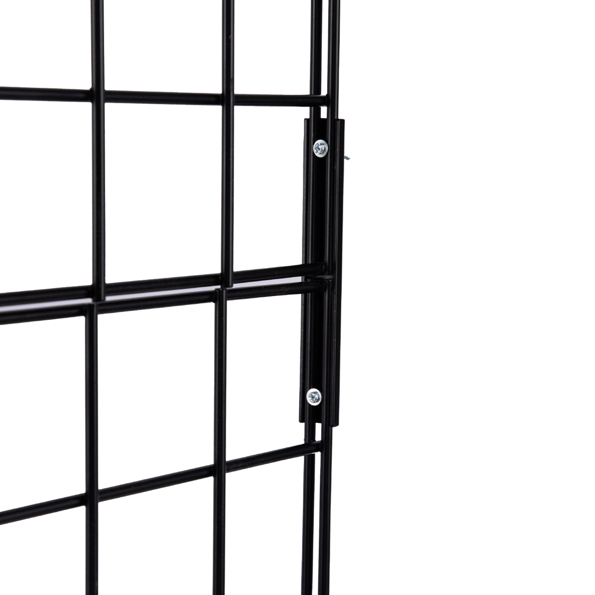 Black Collapsible Standing Grid Screen