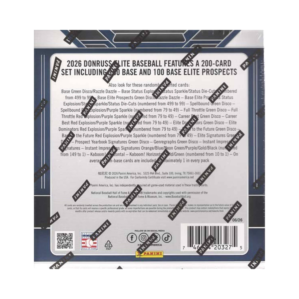 2026 Panini Donruss Elite Baseball Cards - Single Pack