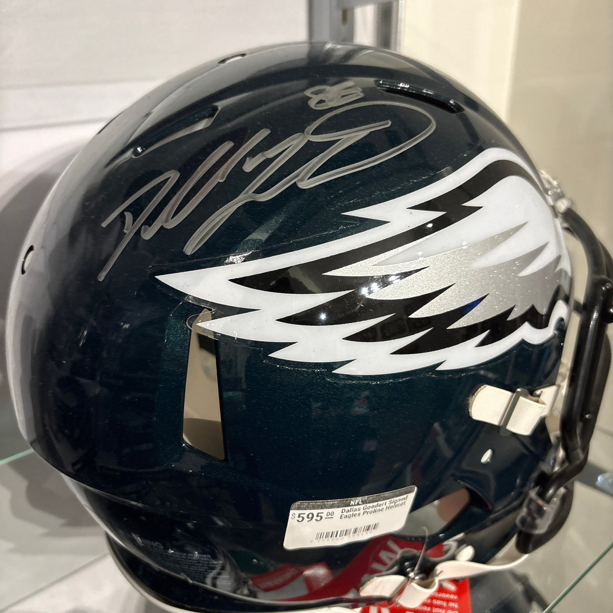 Dallas Goedert Signed Eagles Proline Helmet