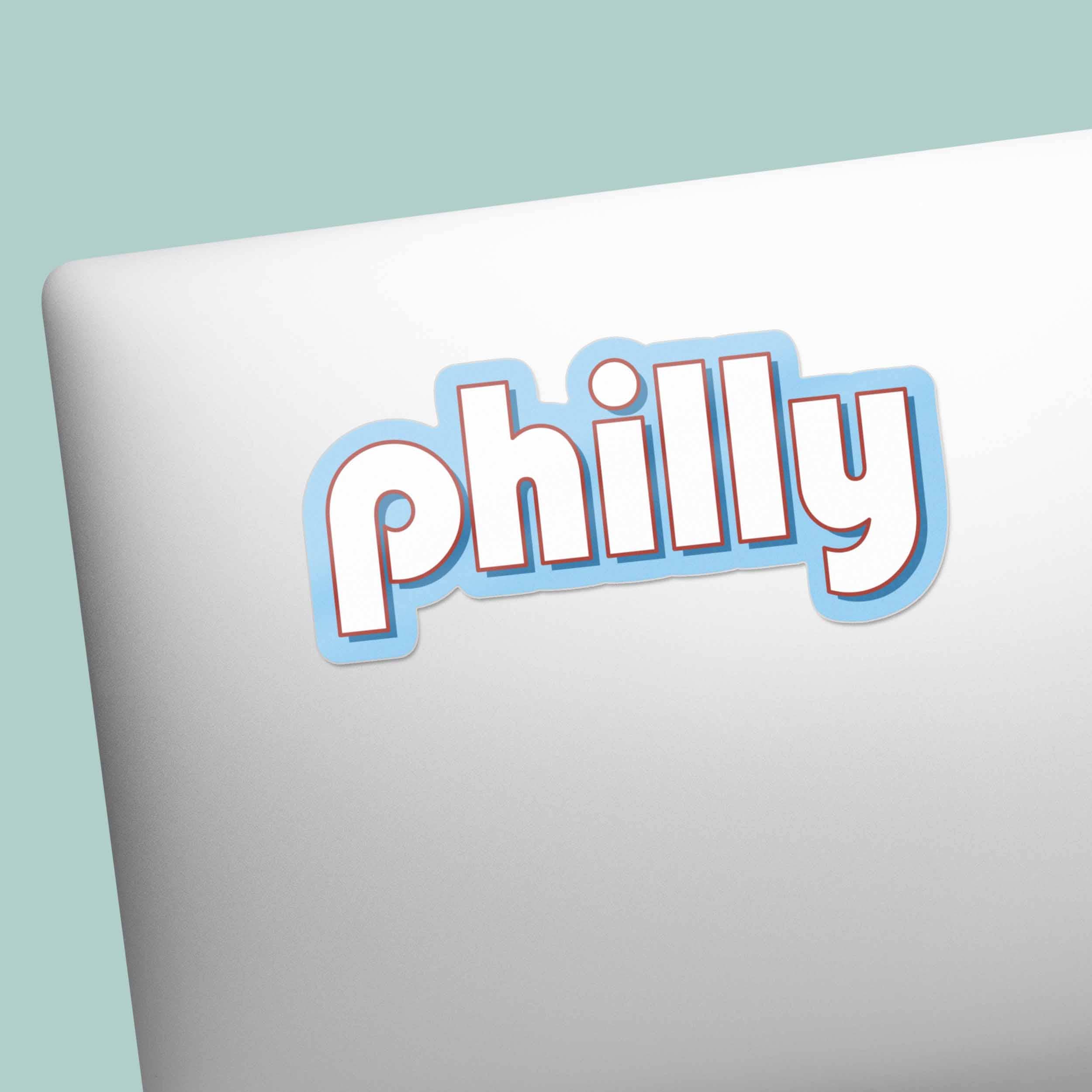 Retro Philly Sticker - Philadelphia Decal for Hydroflask