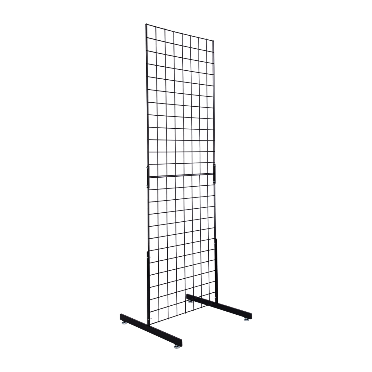 Black Collapsible Standing Grid Screen
