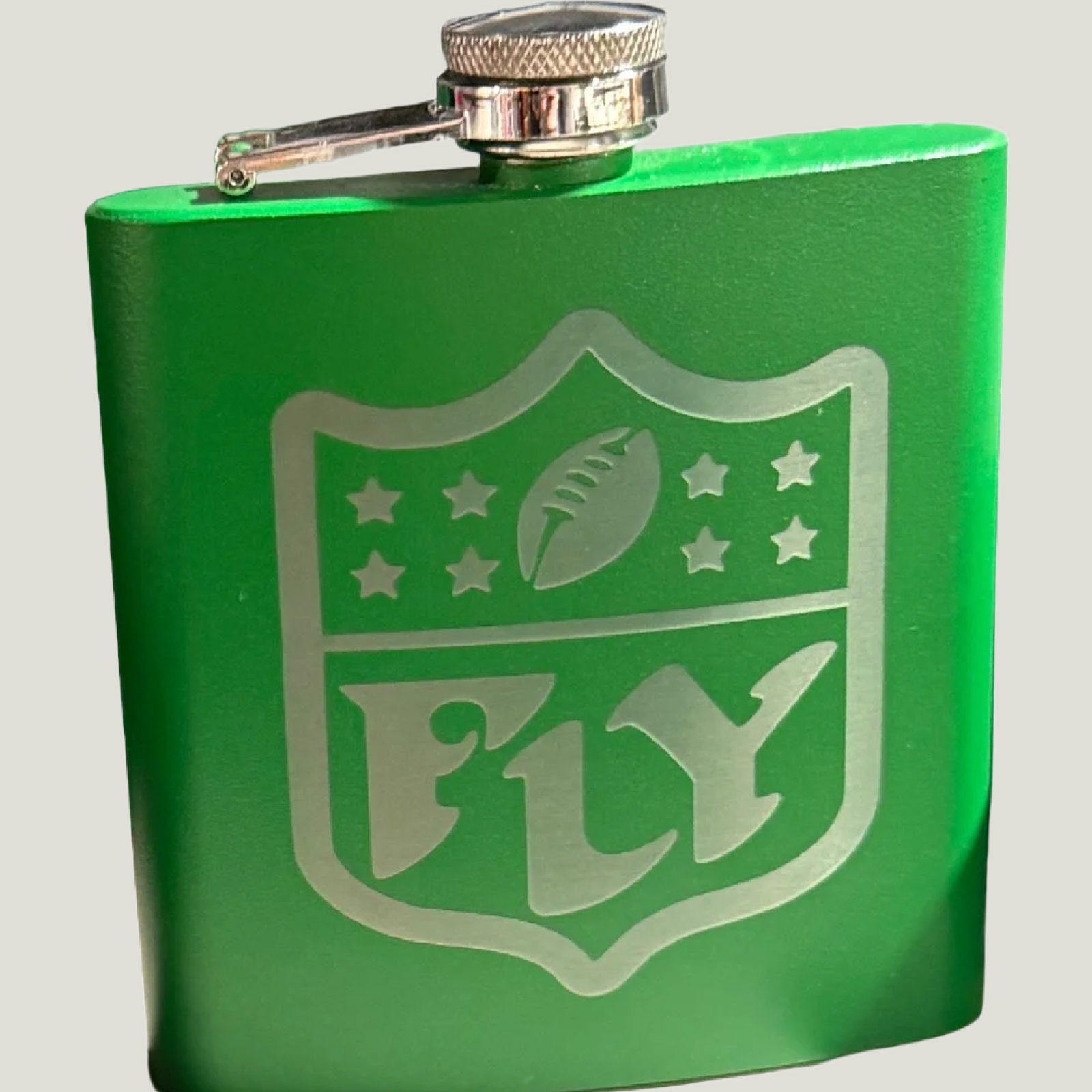 FLY Shield Flask – Custom Engraved Stainless Steel Flask