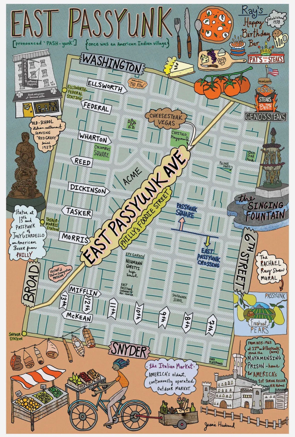 Map of East Passyunk