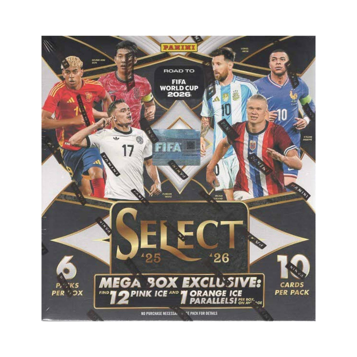 2025-26 Panini Select Road to World Cup Soccer Cards - Single Pack