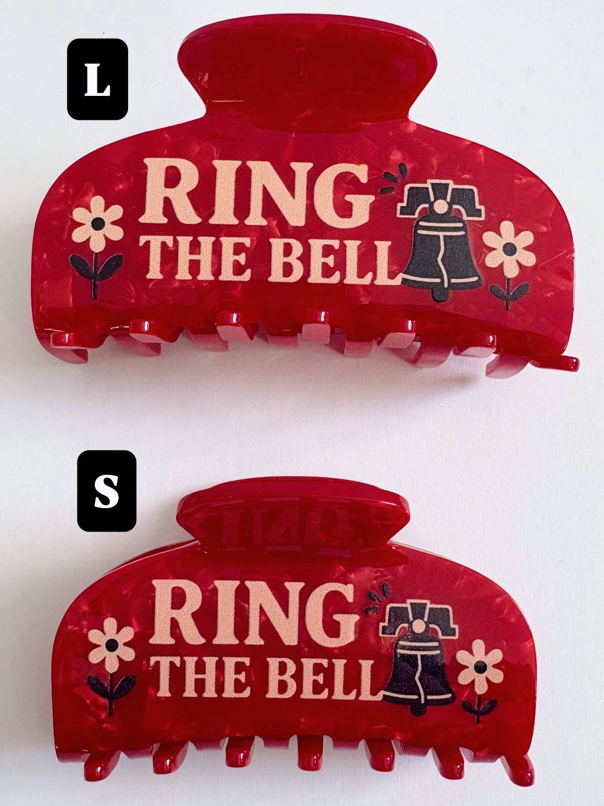 Ring the Bell Red Hair Claw Clip ~  Philadelphia