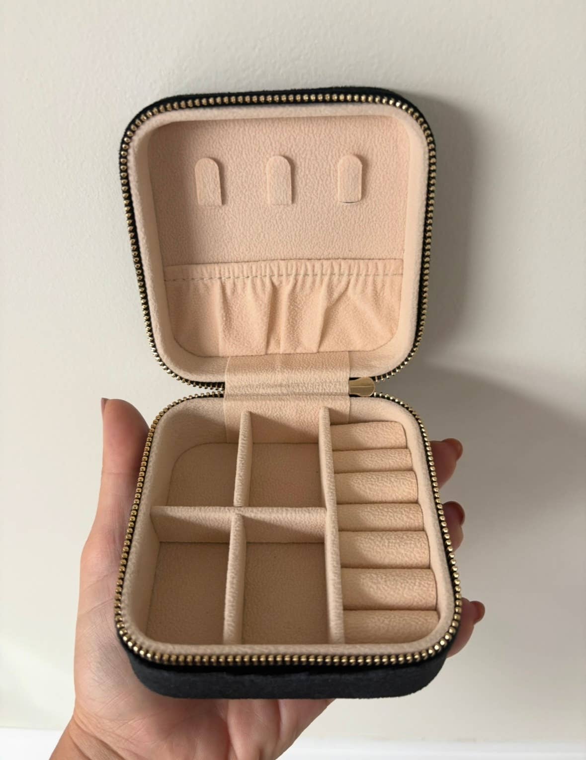 Philly Embroidered Velvet Jewelry Travel Case Box