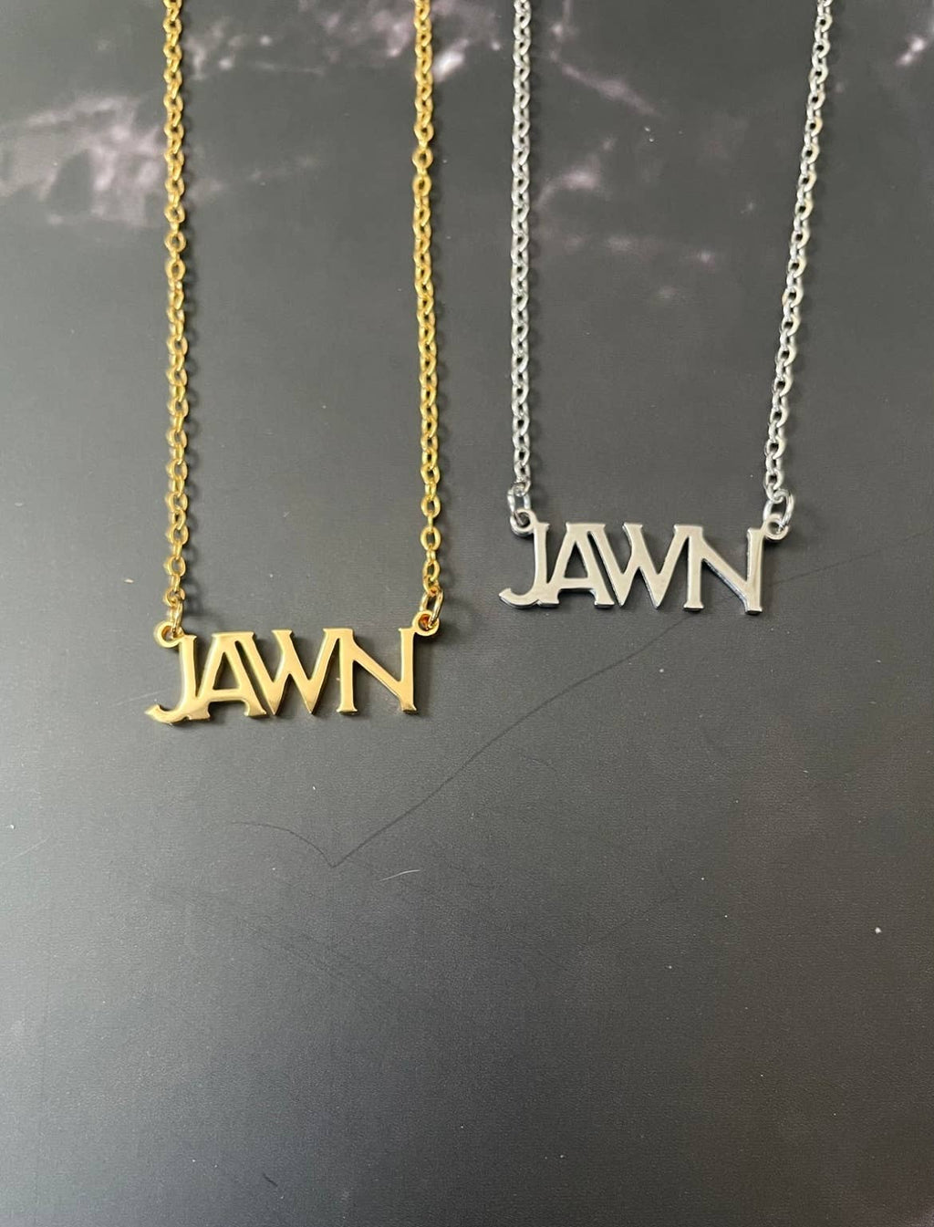 JAWN Necklace ~ Gold or Silver Philly themed Pendant