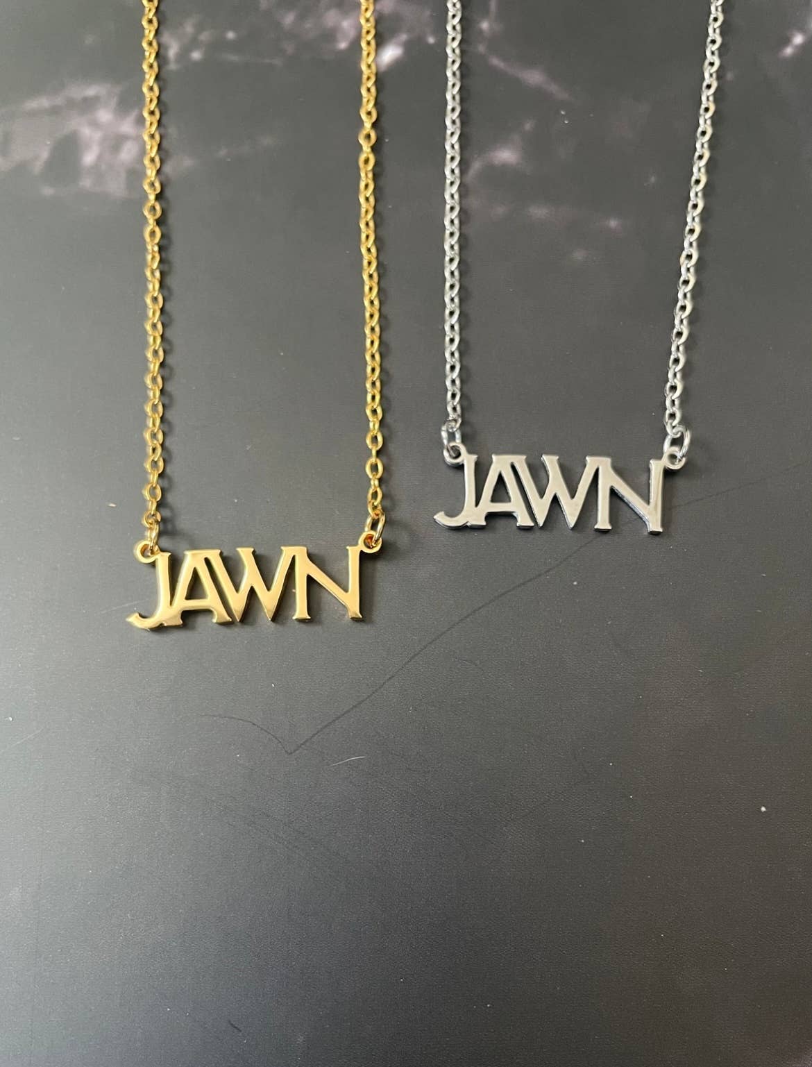 JAWN Necklace ~ Gold or Silver Philly themed Pendant