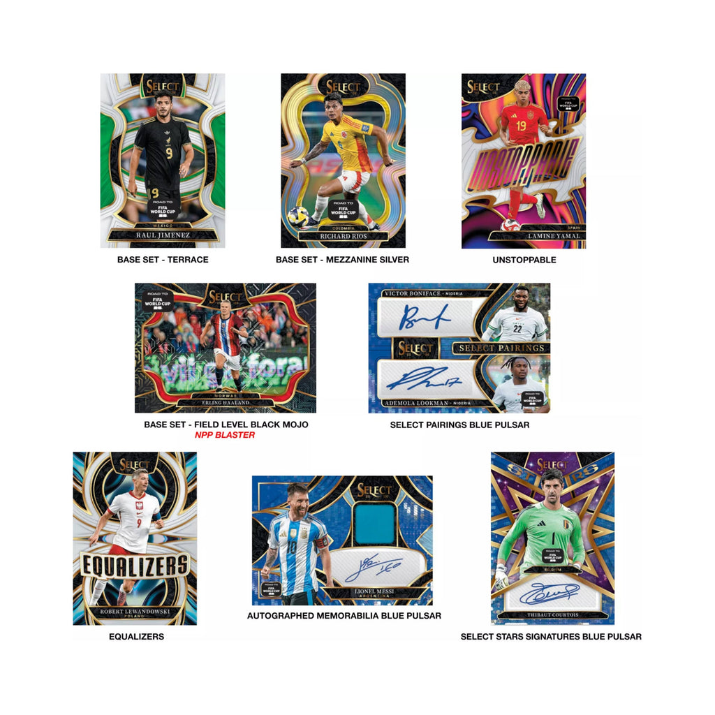 2025-26 Panini Select Road to World Cup Soccer Cards - Single Pack