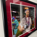 Shane Victorino Signed 08 WS Trophy 16x20 Framed Photo
