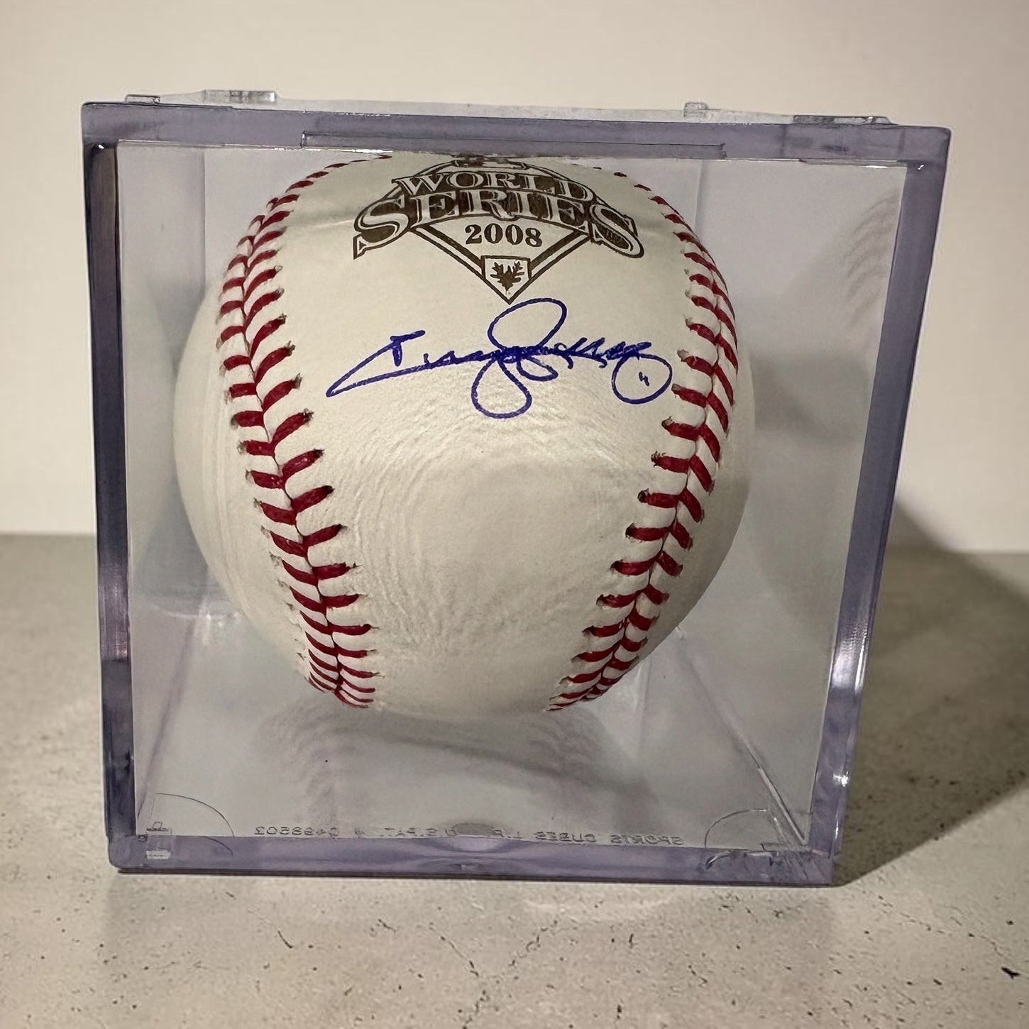 Jimmy Rollins Signed World Series 2008 Baseball