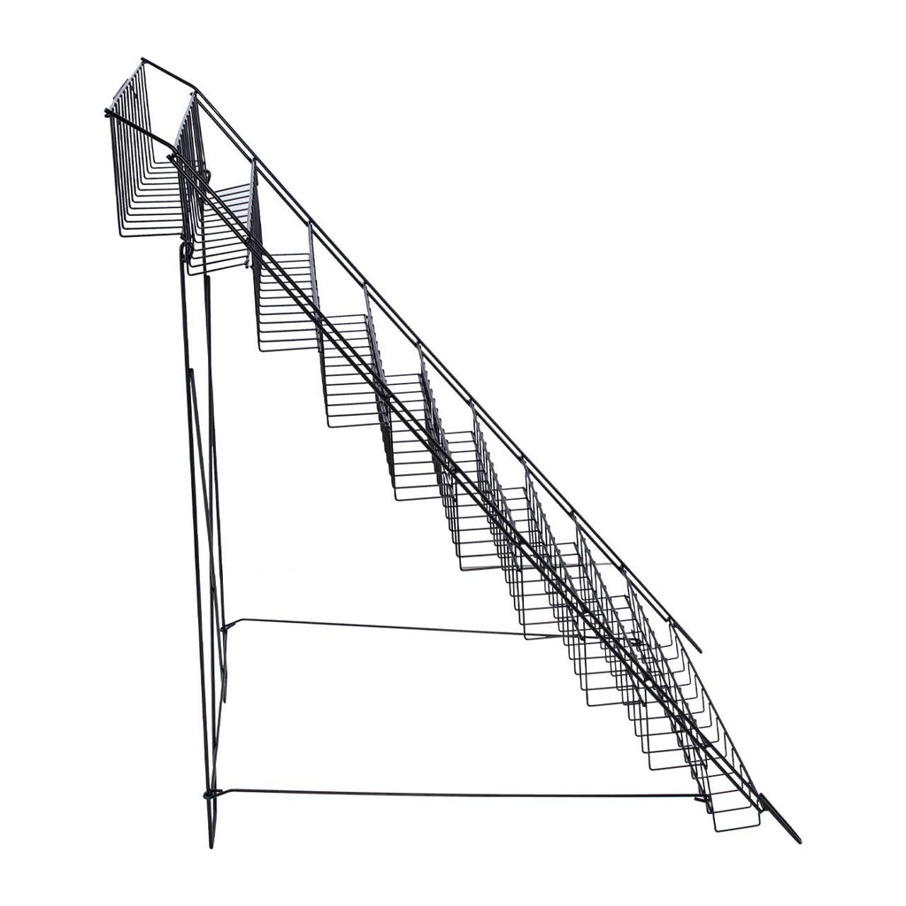 Black Floor-Standing Wire Rack - 46''H x 26 1/2''W x 31''D