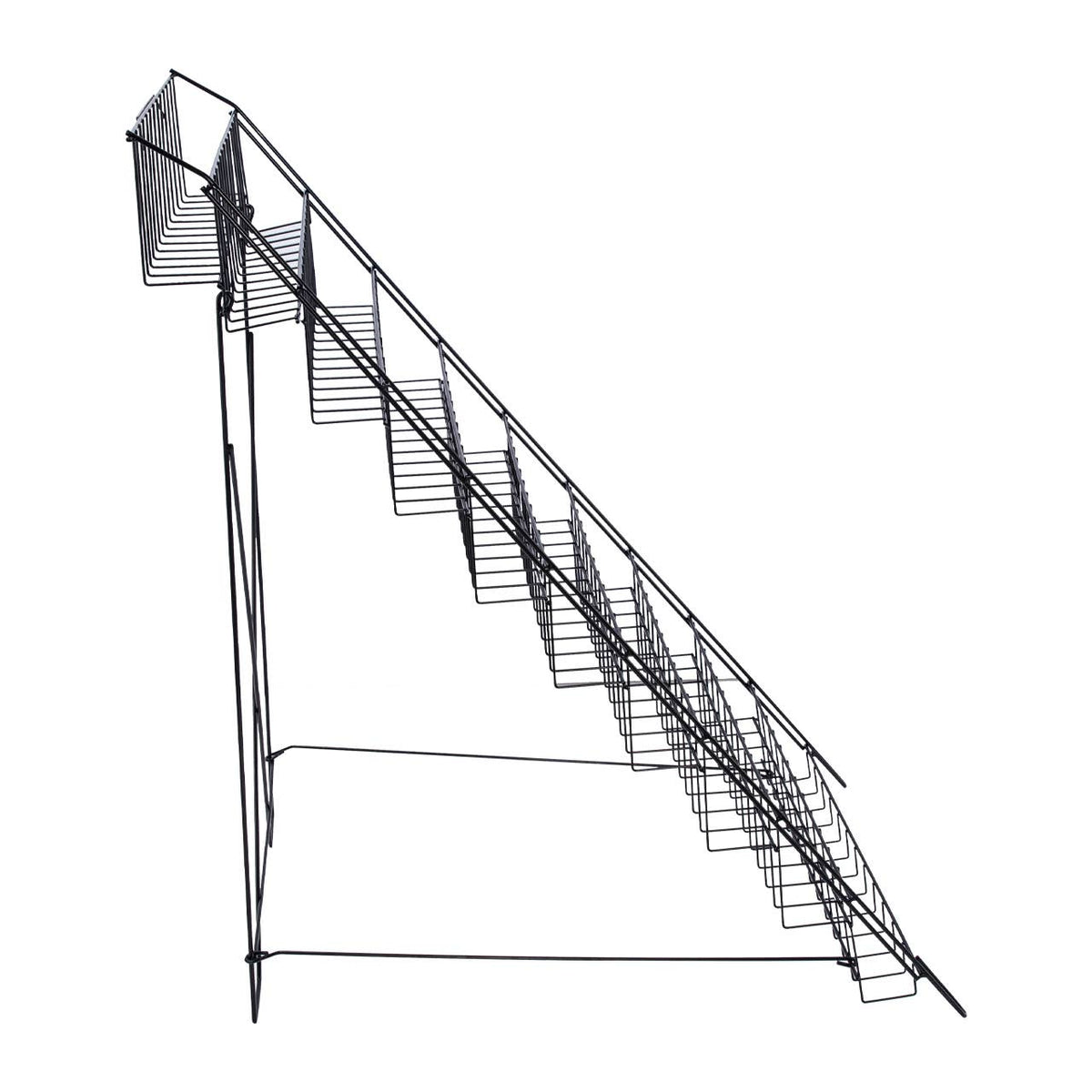 Black Floor-Standing Wire Rack - 46''H x 26 1/2''W x 31''D