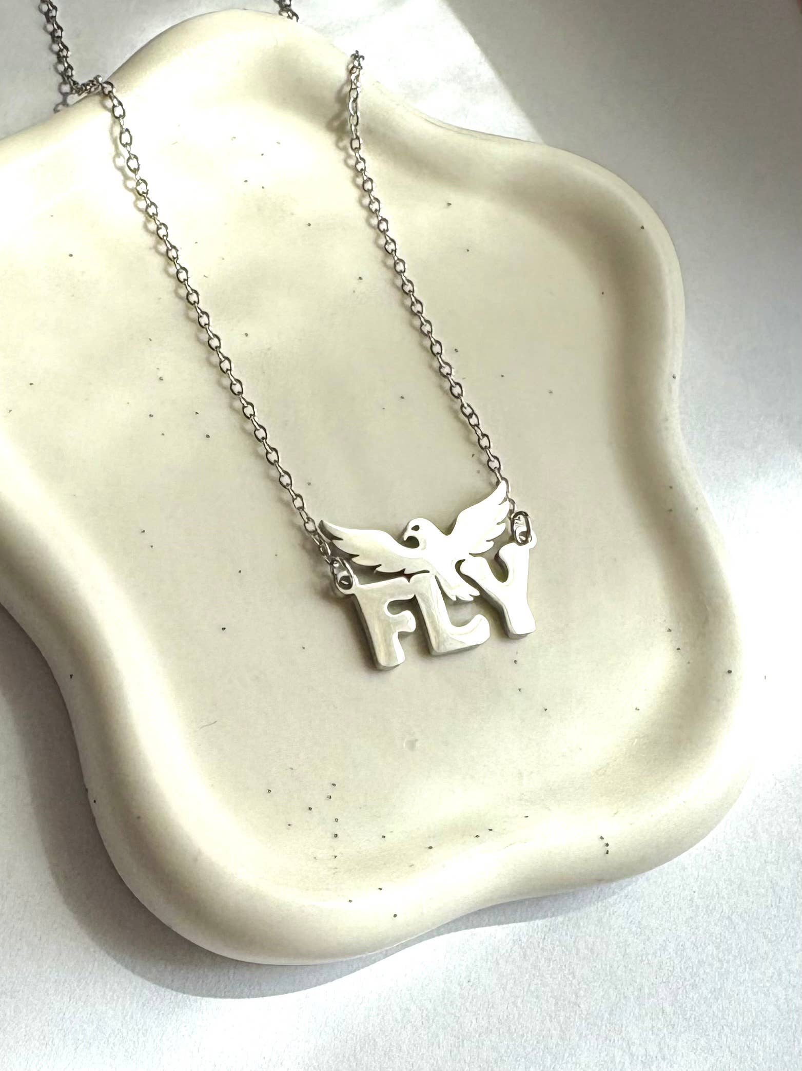 Fly Necklace ~ Gold Silver - Philadelphia Eagles 