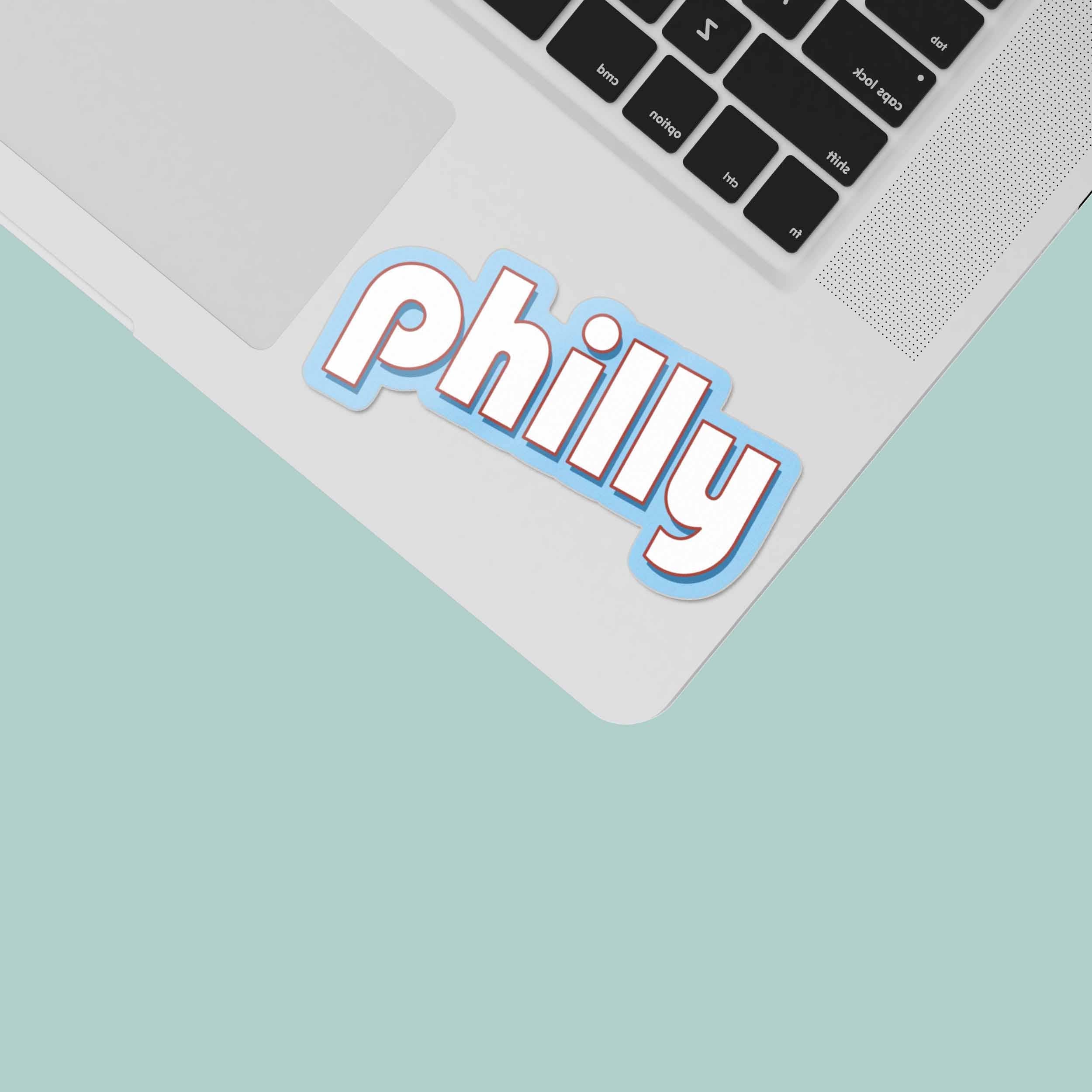 Retro Philly Sticker - Philadelphia Decal for Hydroflask