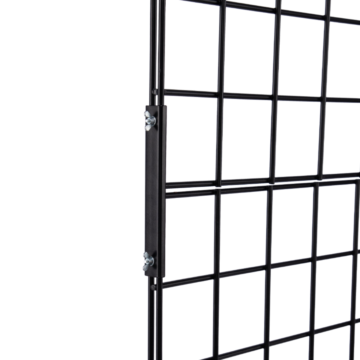 Black Collapsible Standing Grid Screen