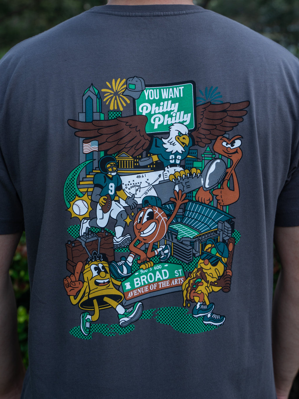The Philly Tee - Charcoal