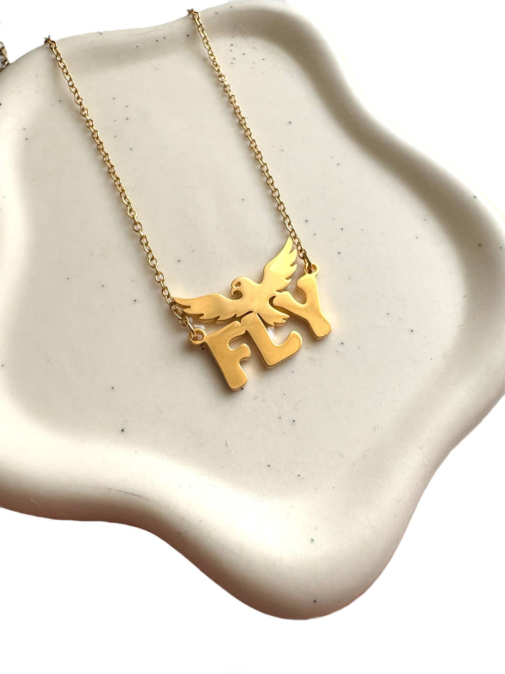 Fly Necklace ~ Gold Silver - Philadelphia Eagles 