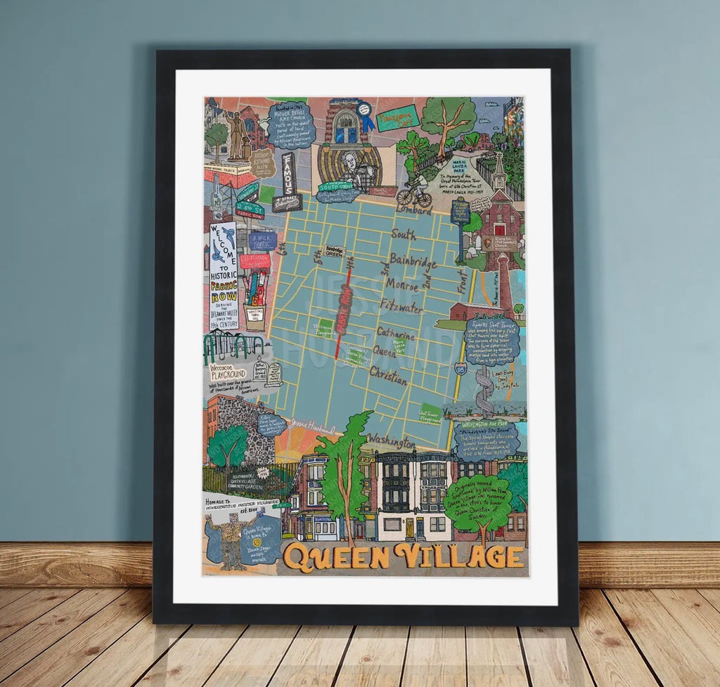 Map of Queen Village