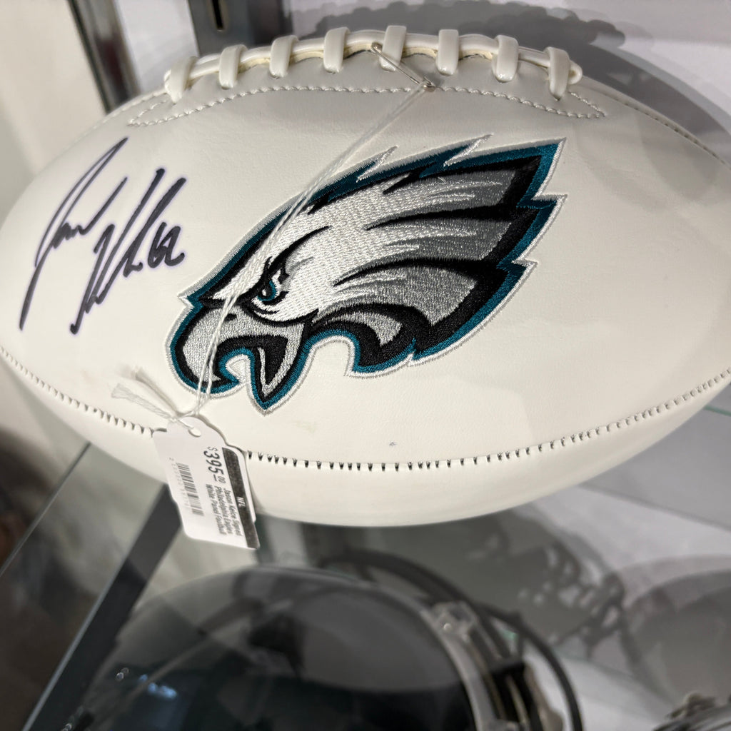 Jason Kelce Signed Philadelphia Eagles White Panel Football