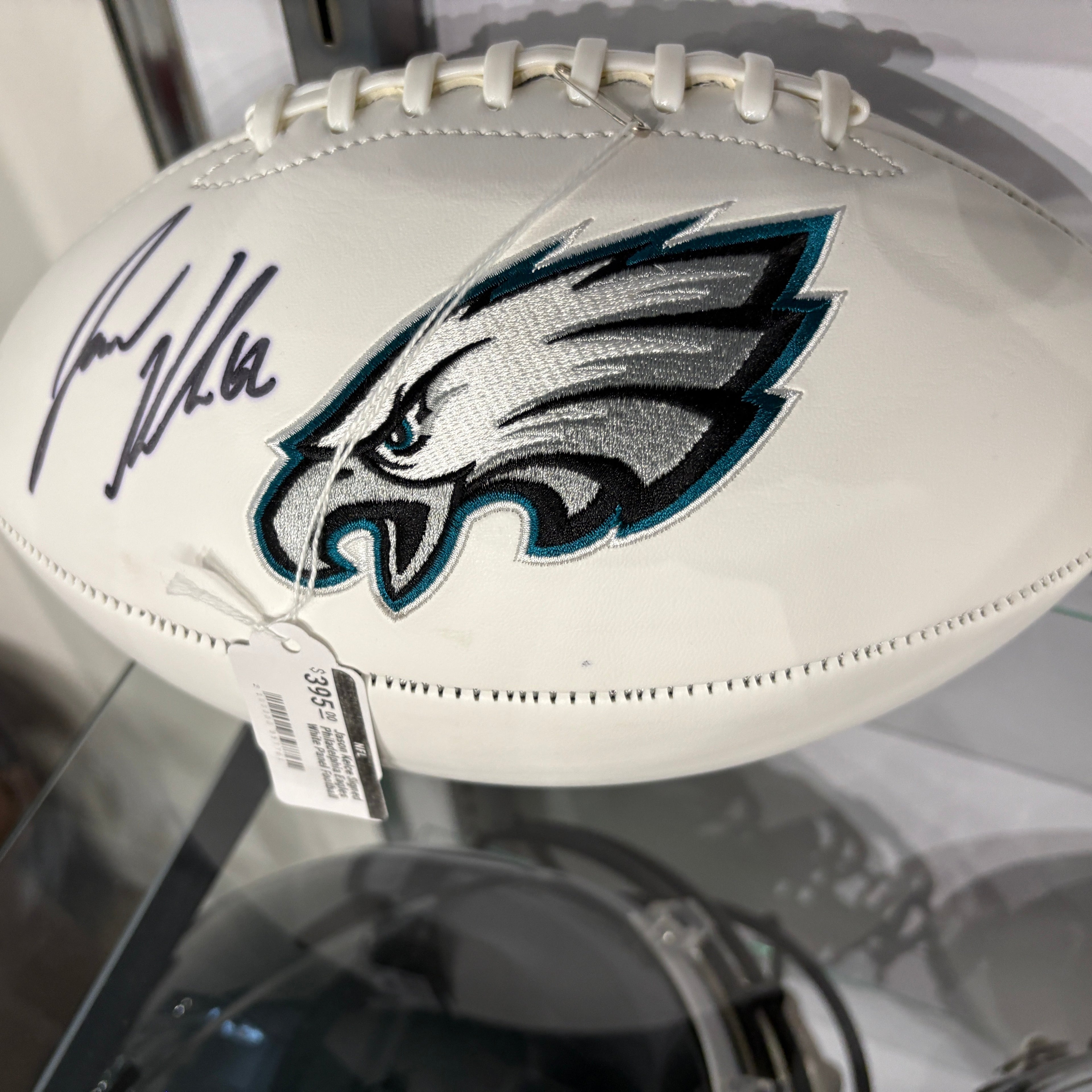 Jason Kelce Signed Philadelphia Eagles White Panel Football