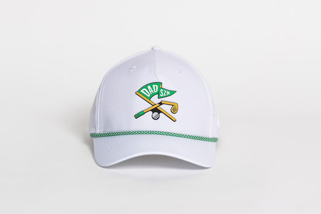 DAD SZN Golf Rope Hat - White