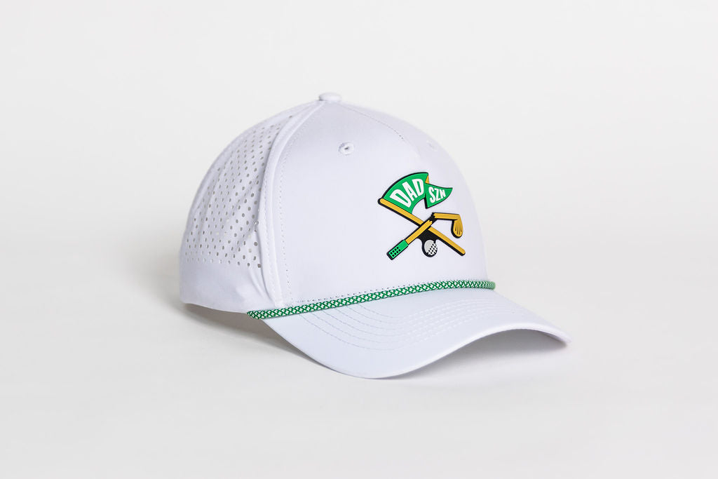 DAD SZN Golf Rope Hat - White