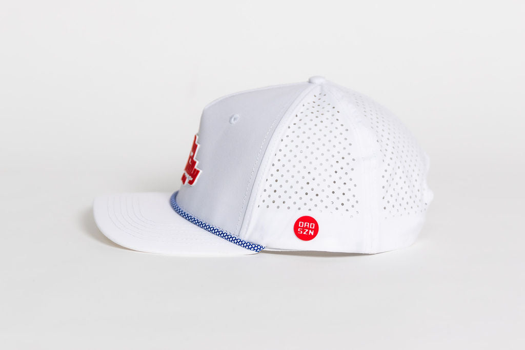 Philly Philly Dad Performance Rope Hat - White / Red