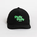Philly Philly Dad Performance Hat - Black w/ Kelly Green Letters