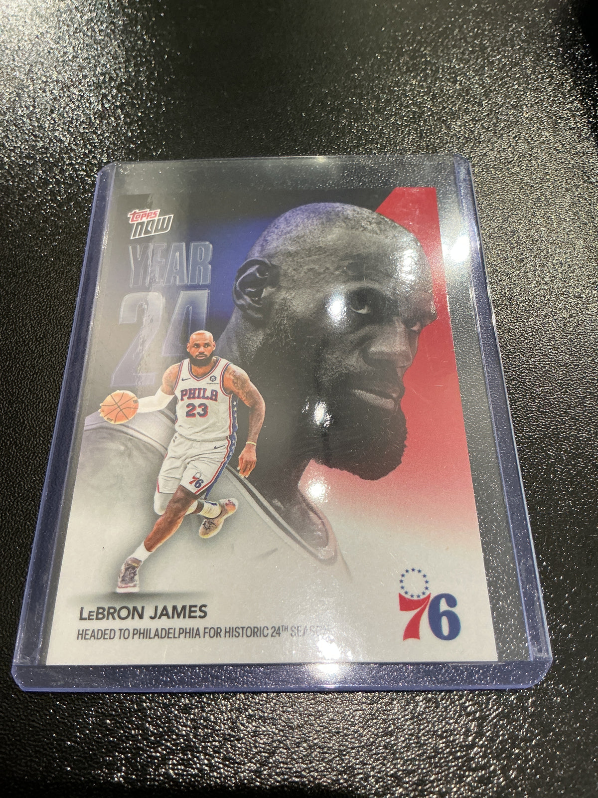 LeBron James 76ers historic card Topps