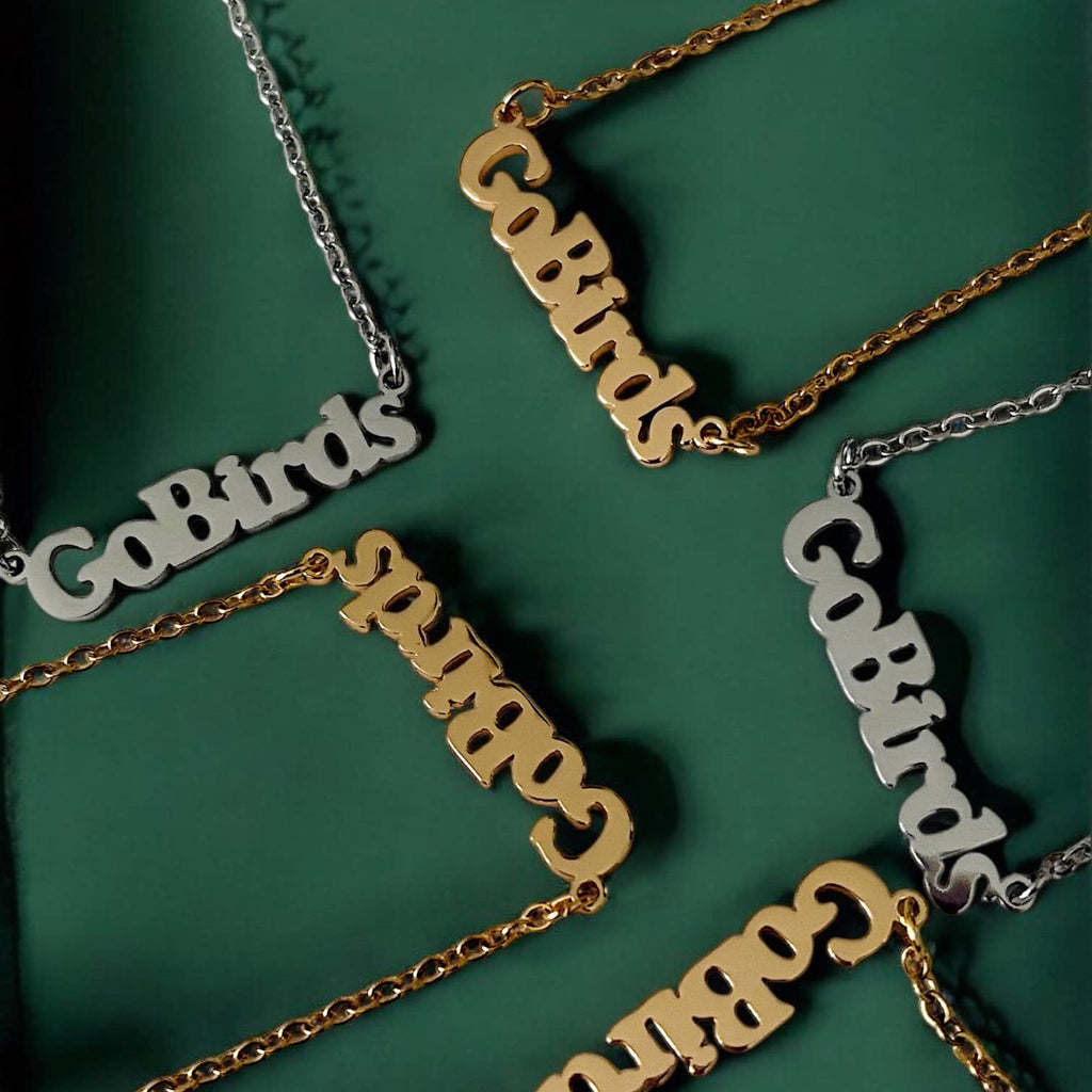 Go Birds Charm Necklace ~ Gold or Silver