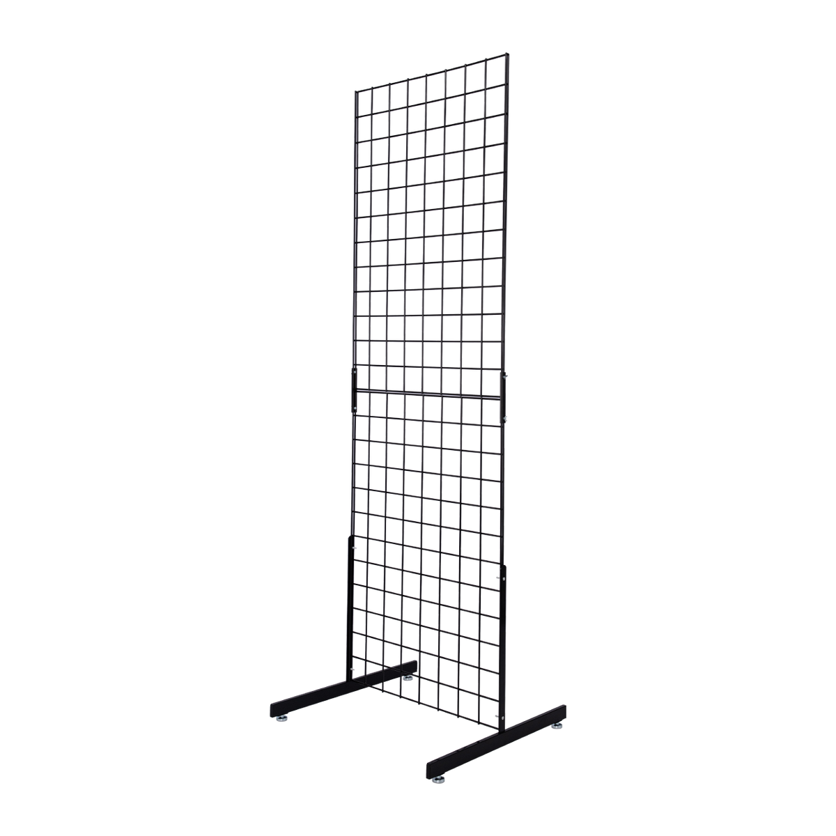 Black Collapsible Standing Grid Screen