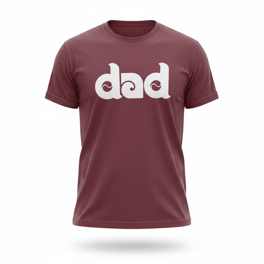 Philly Baseball Dad Tee - Burgundy