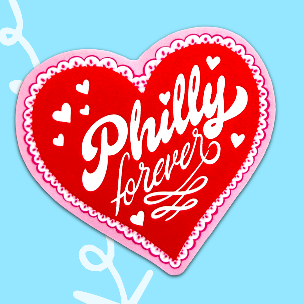 Philly Forever Heart Sticker