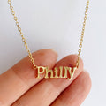 PHILLY Necklace ~ Gold or Silver Philadelphia themed Pendant