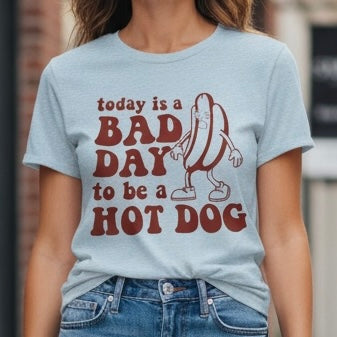 Terrified Hot Dog Tee