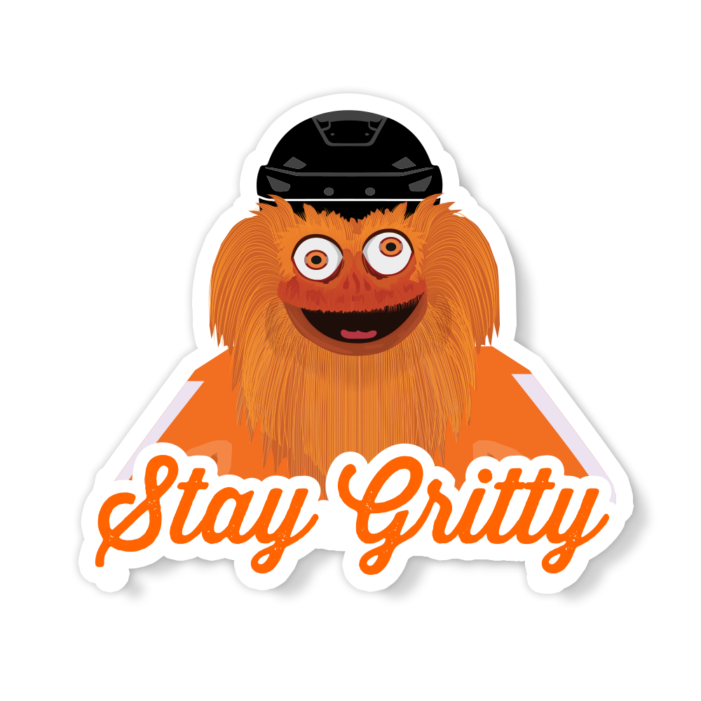 Stay Gritty Philadelphia Flyers Philly Hockey Vinyl Sticker