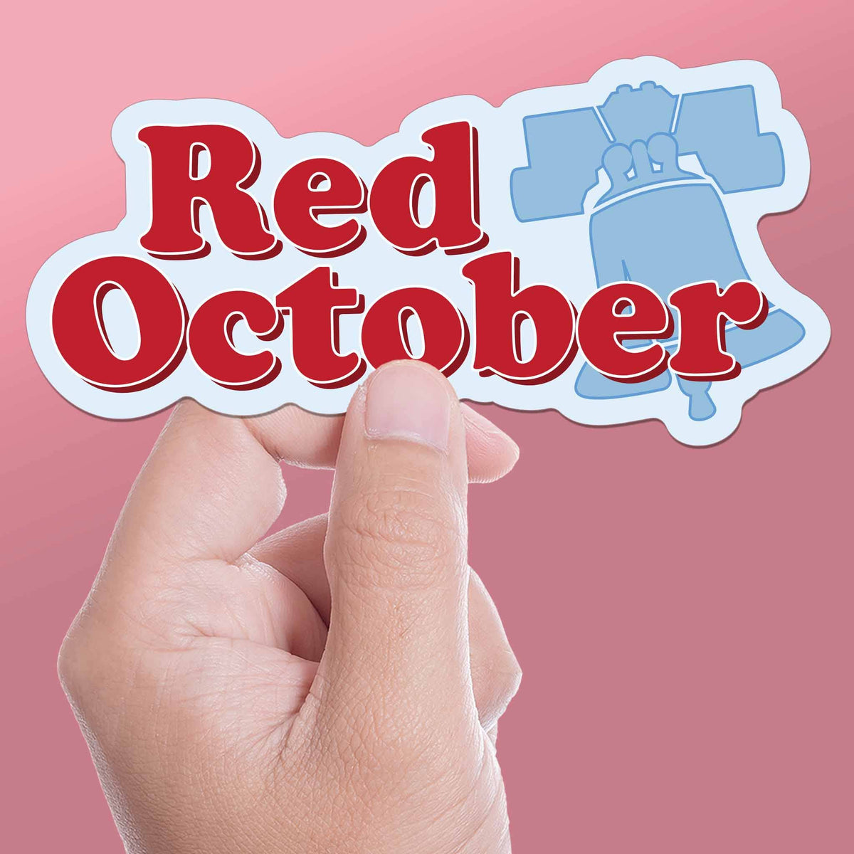 Red October Philly Sports Sticker