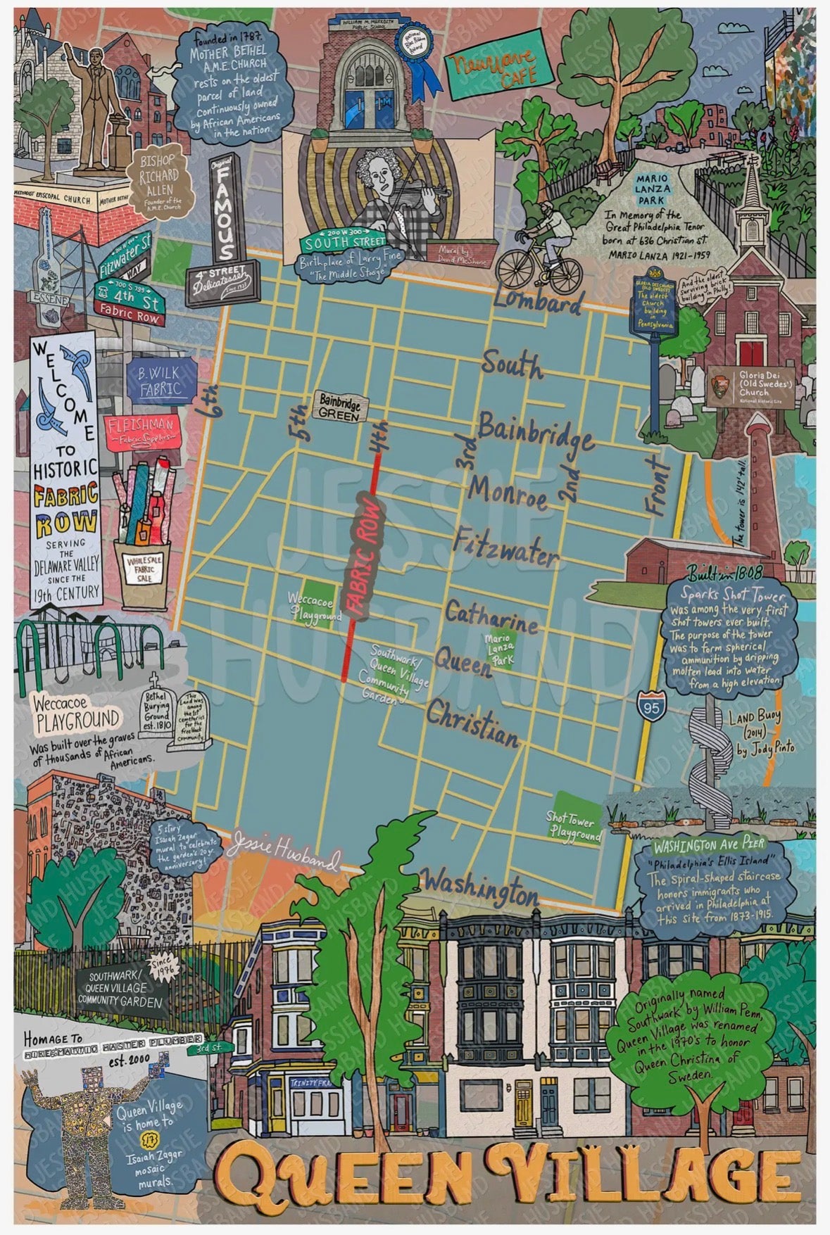 Map of Queen Village