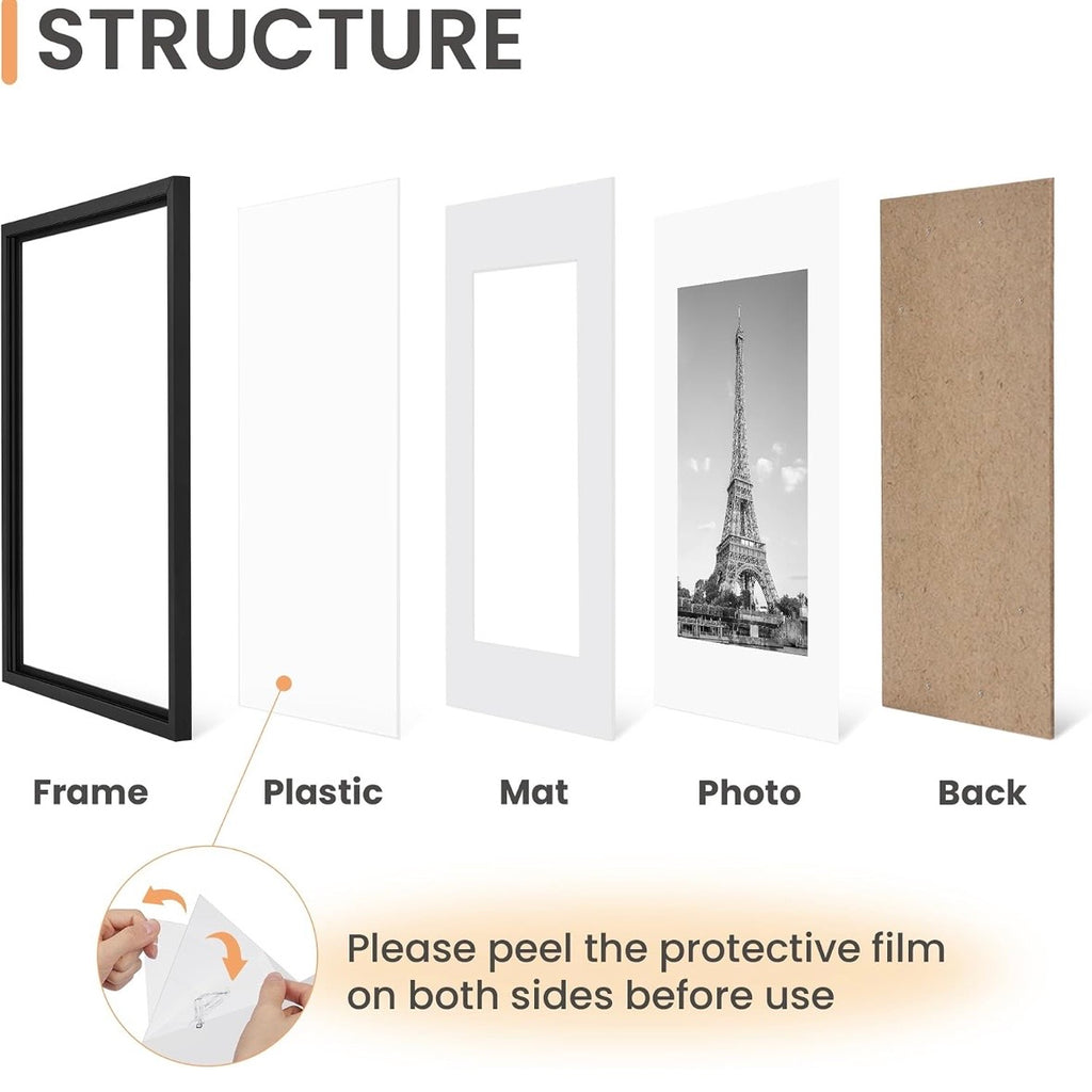 Art Print Frame, 11x14, also fits 8x10 with mat